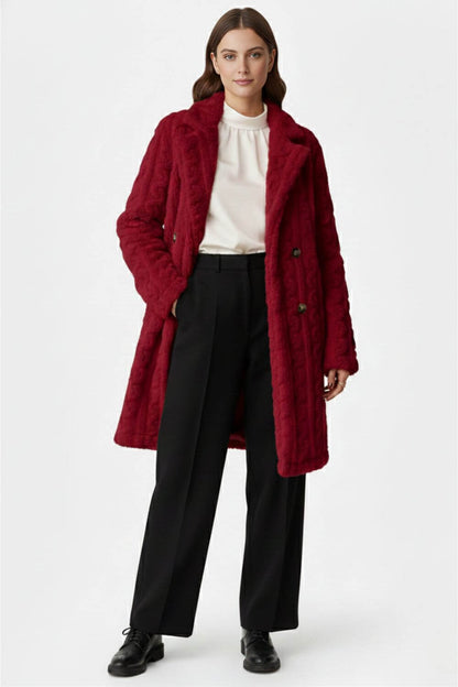 Women’s Textured Long Coat