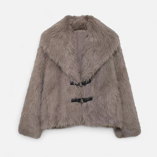 Plain Dept | Women’s Faux Fur Coat – Winter Street Elegance