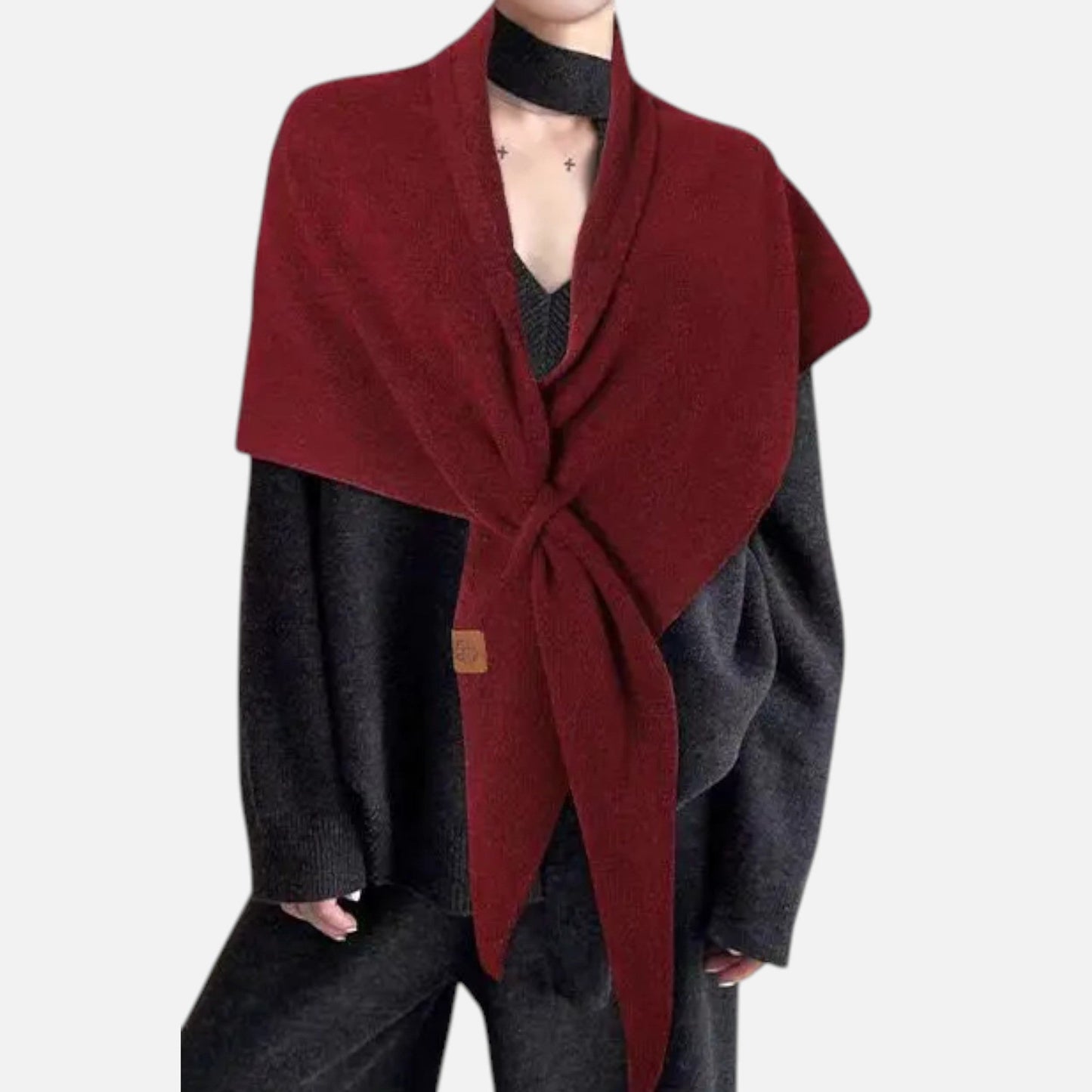 Plain Dept | Women’s Oversized Wool-Blend Triangle Shawl Scarf