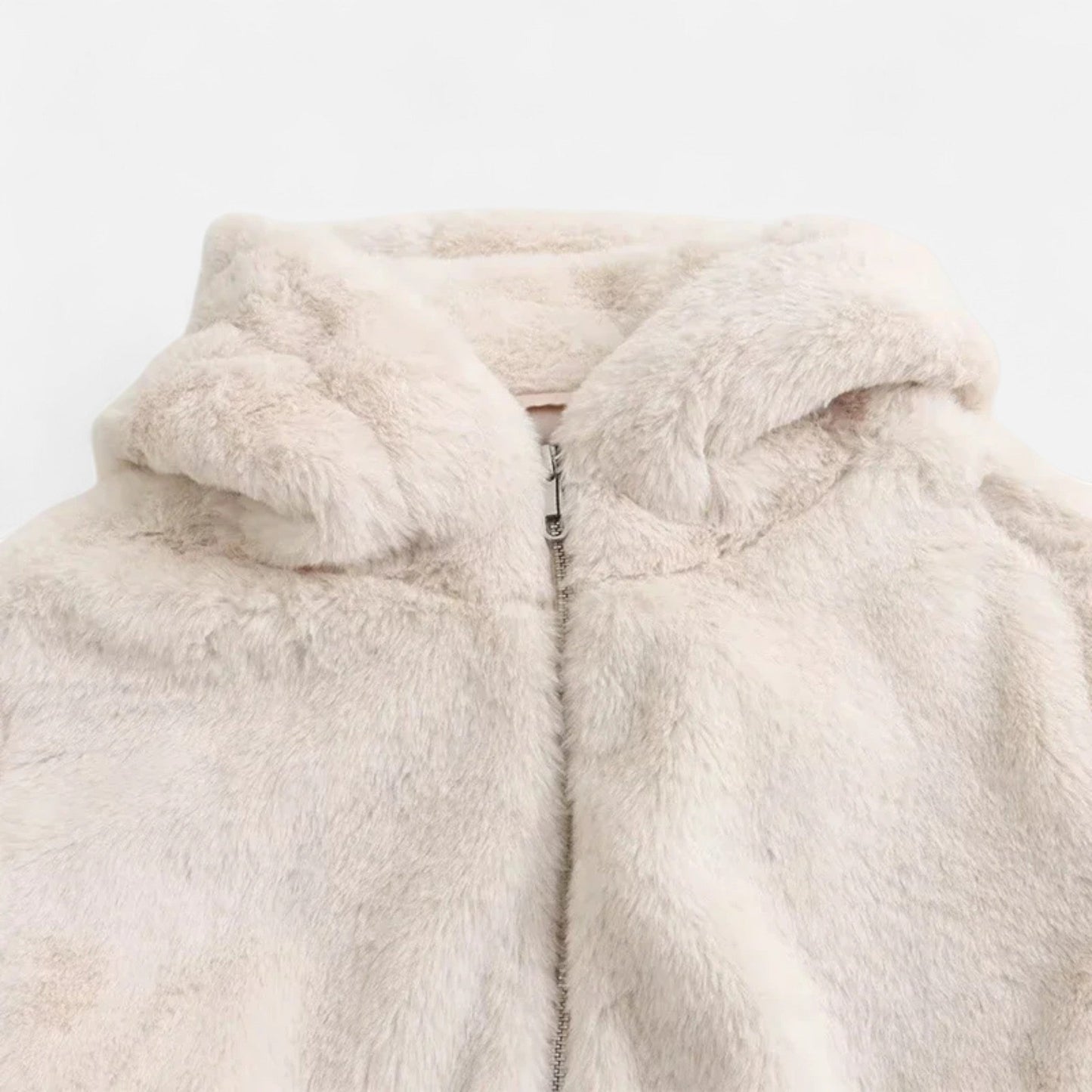 Plain Dept | Women’s Hooded Faux Fur Coat – Winter Luxe Comfort
