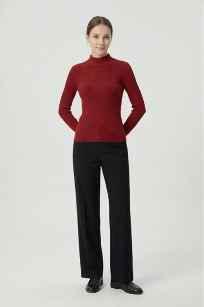 Caurelle | Women’s High Neck Stretch Knit Jumper