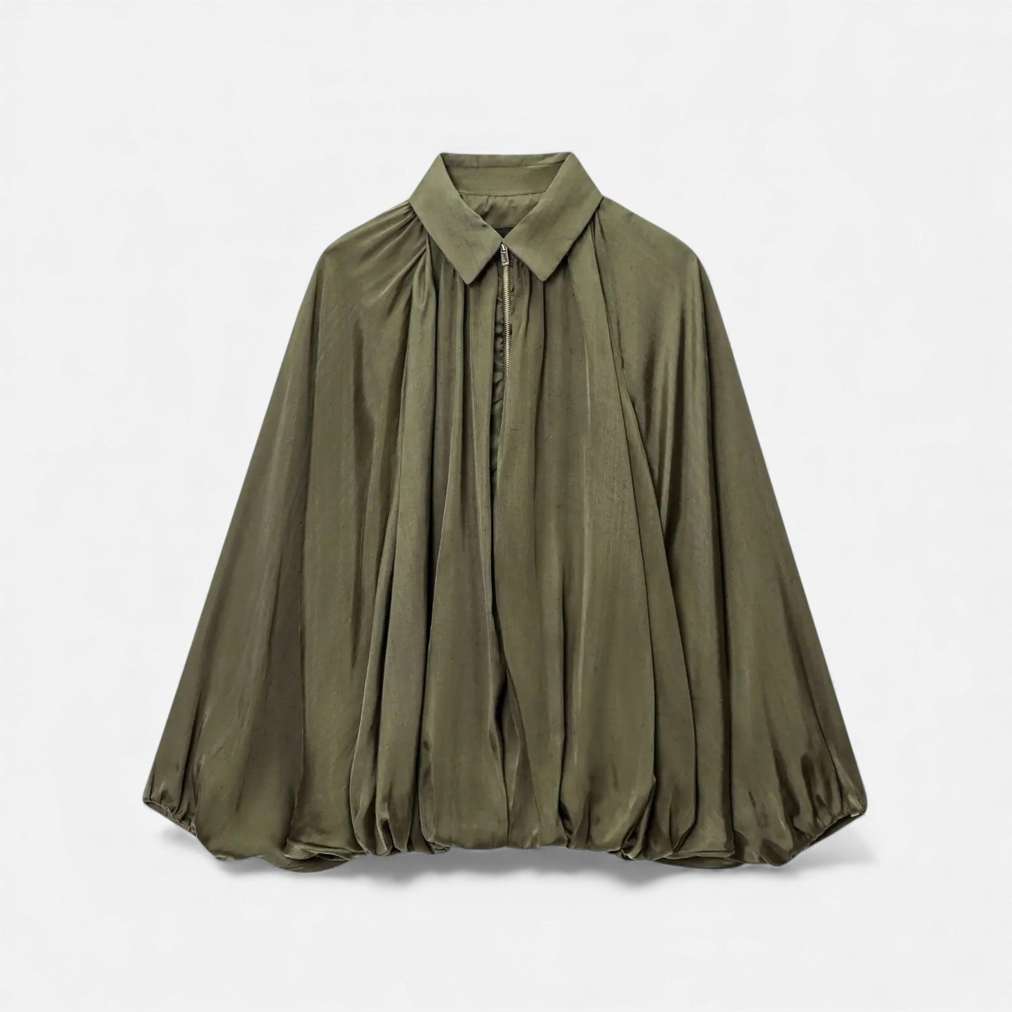 Plain Dept | Women’s Pleated Lapel Blouse