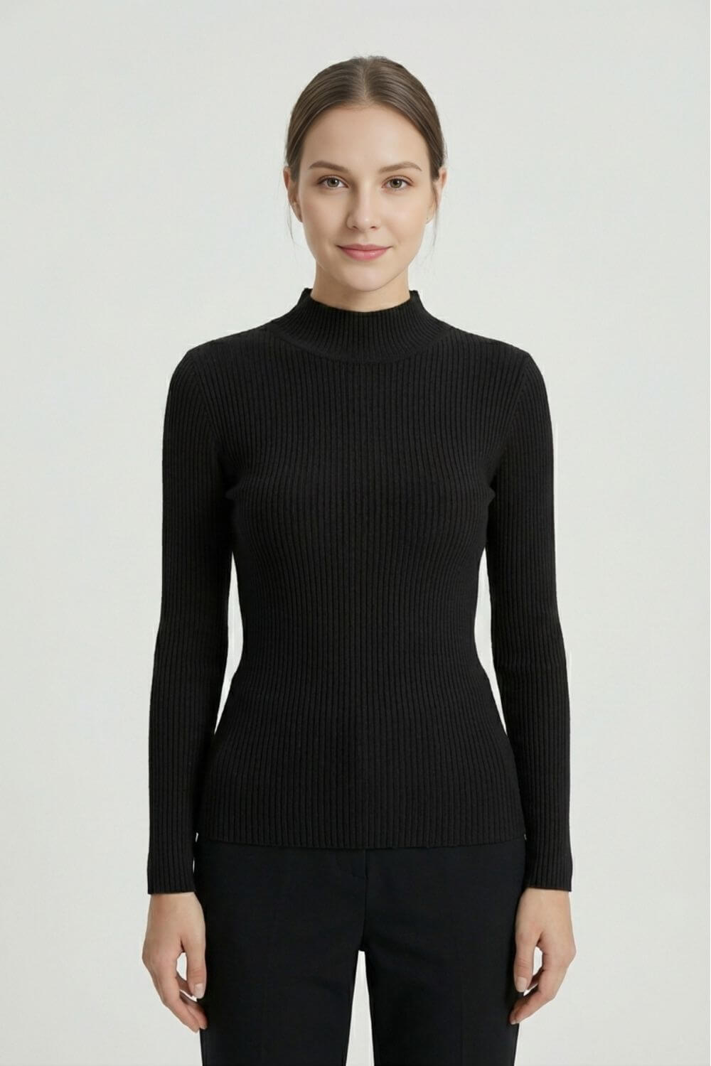 Caurelle | Women’s High Neck Stretch Knit Jumper