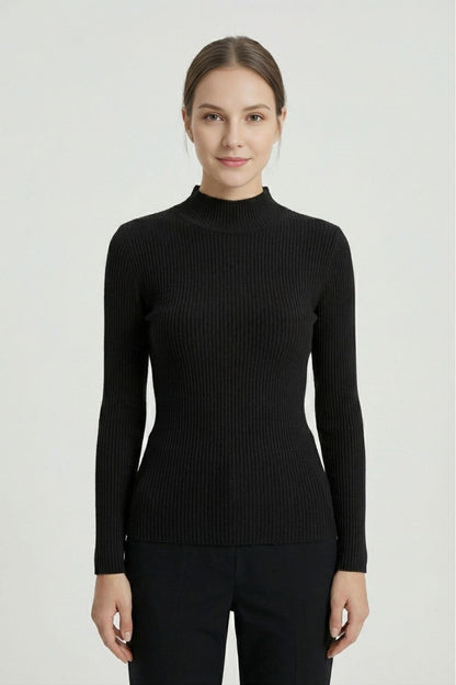 Caurelle | Women’s High Neck Stretch Knit Jumper