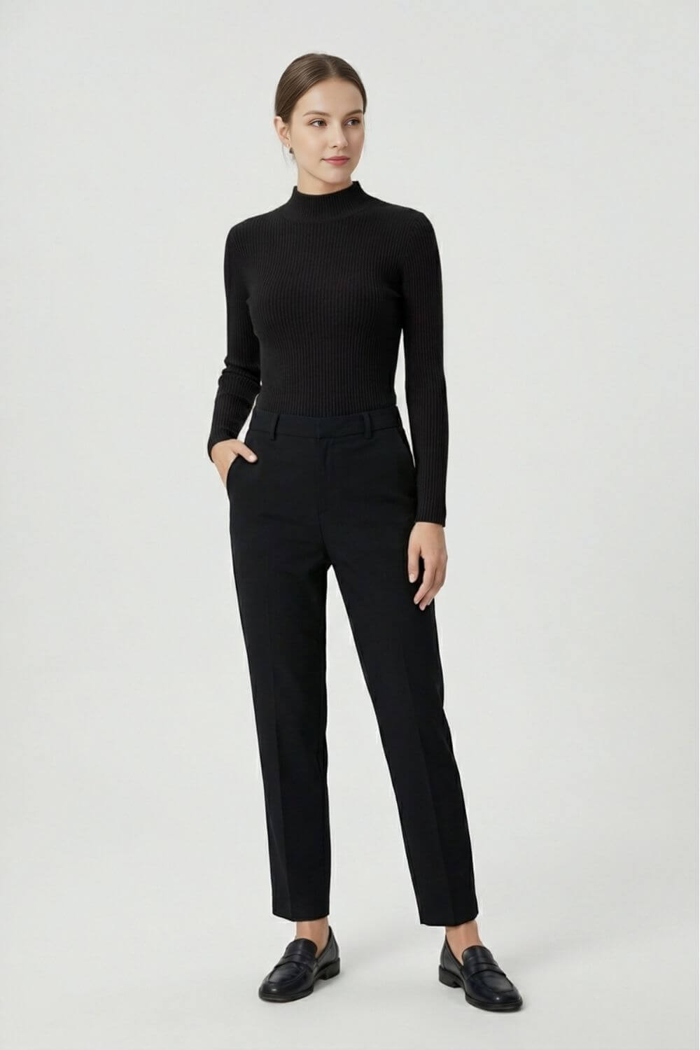 Caurelle | Women’s High Neck Stretch Knit Jumper
