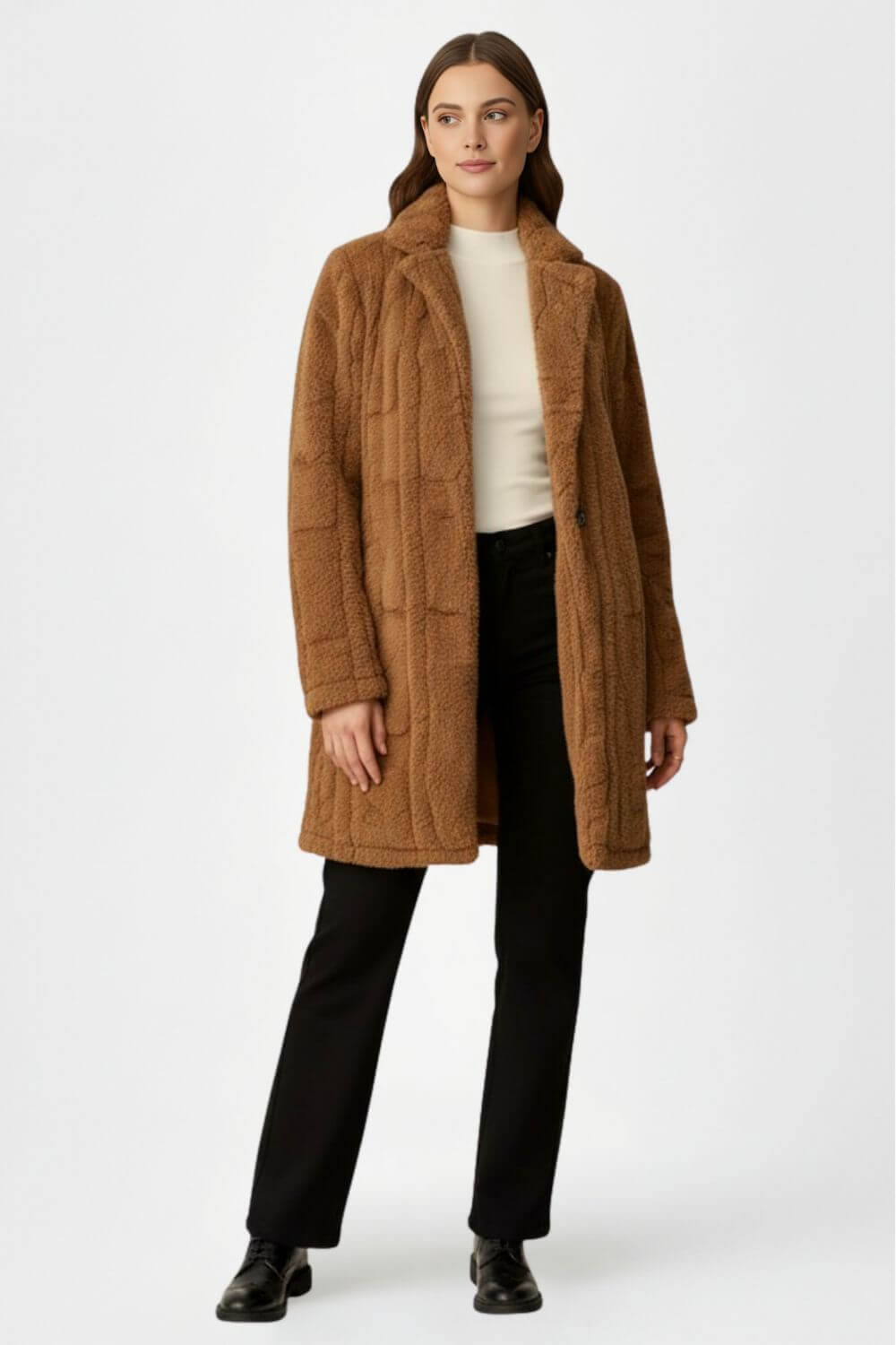 Women’s Textured Long Coat