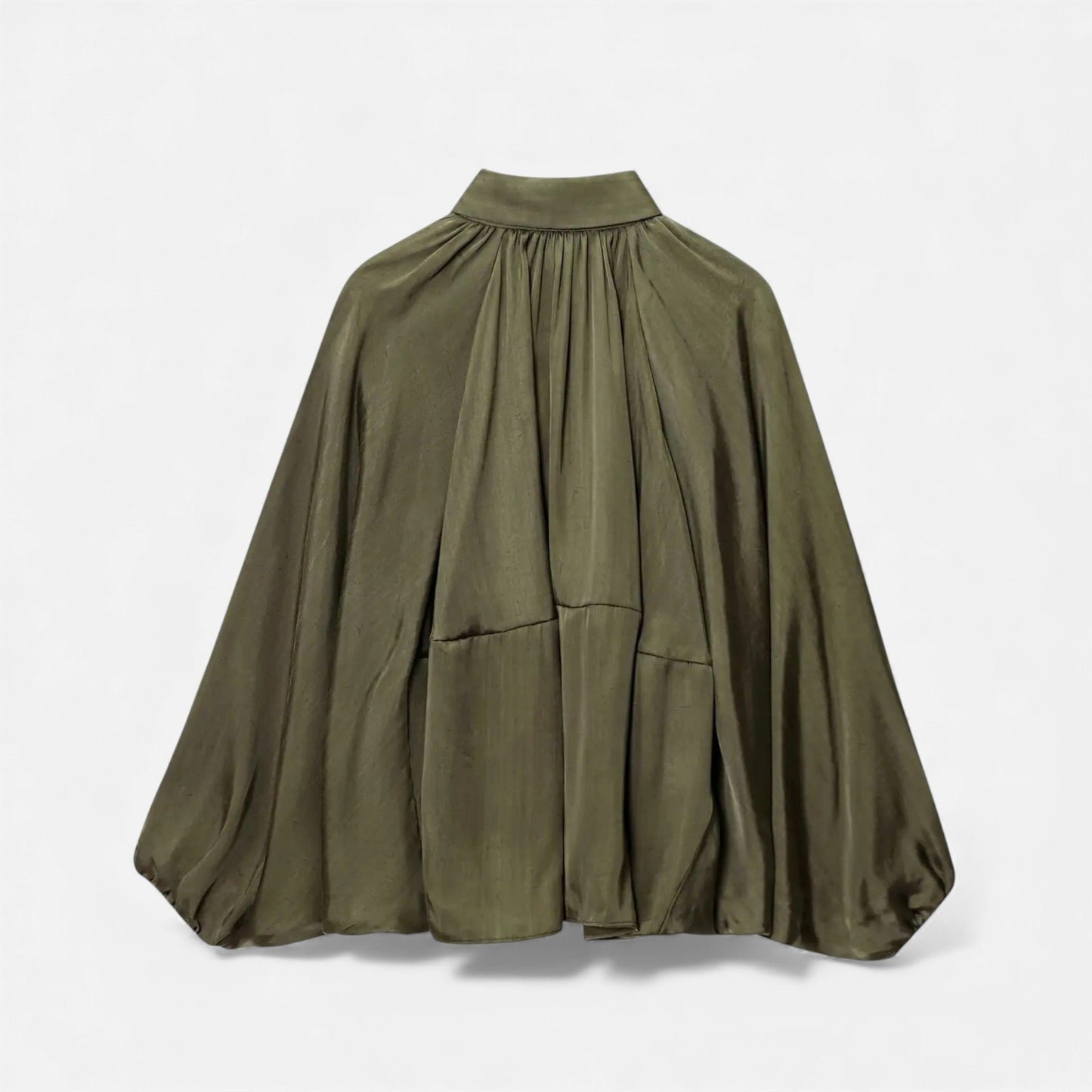Plain Dept | Women’s Pleated Lapel Blouse