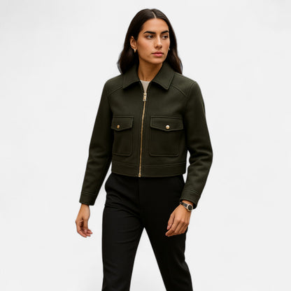 Plain Dept | Women’s Elegant Winter Zip Jacket
