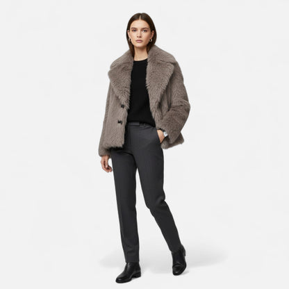 Plain Dept | Women’s Faux Fur Coat – Winter Street Elegance