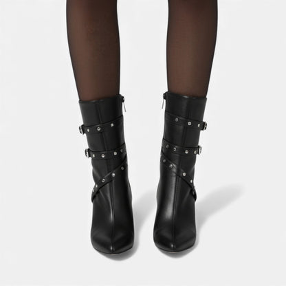 Plain Dept | Women’s Leather Ankle Boots – Winter Luxe Pointed Toe