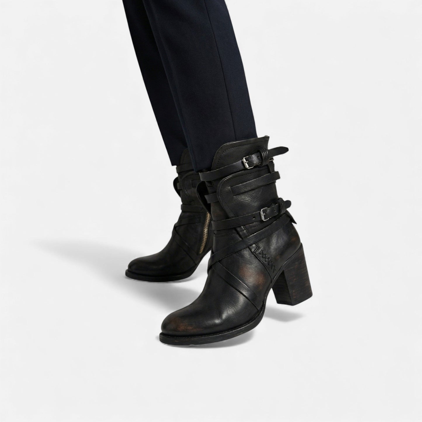 Plain Dept | Women’s Leather High-Knee Boots – Winter Heritage Elegance