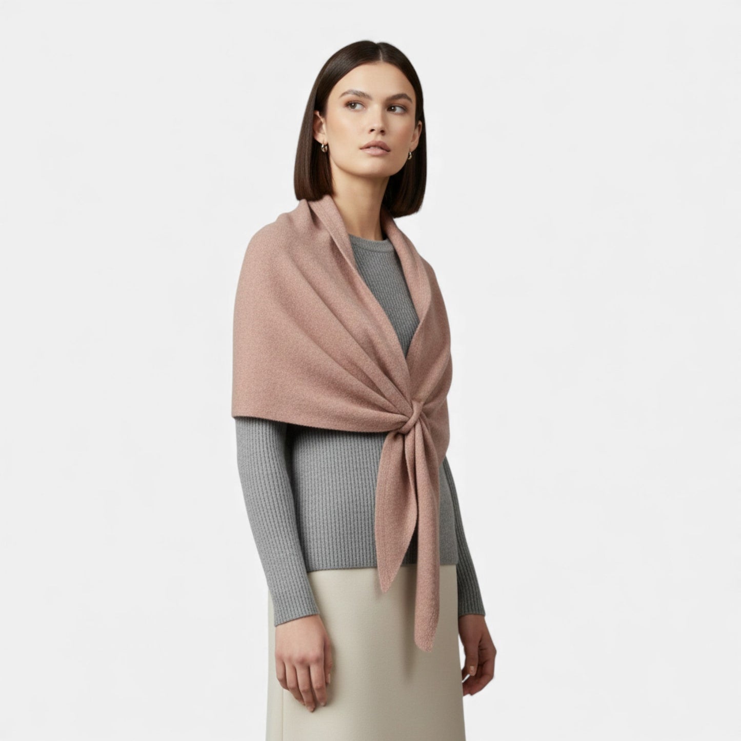 Plain Dept | Women’s Oversized Wool-Blend Triangle Shawl Scarf