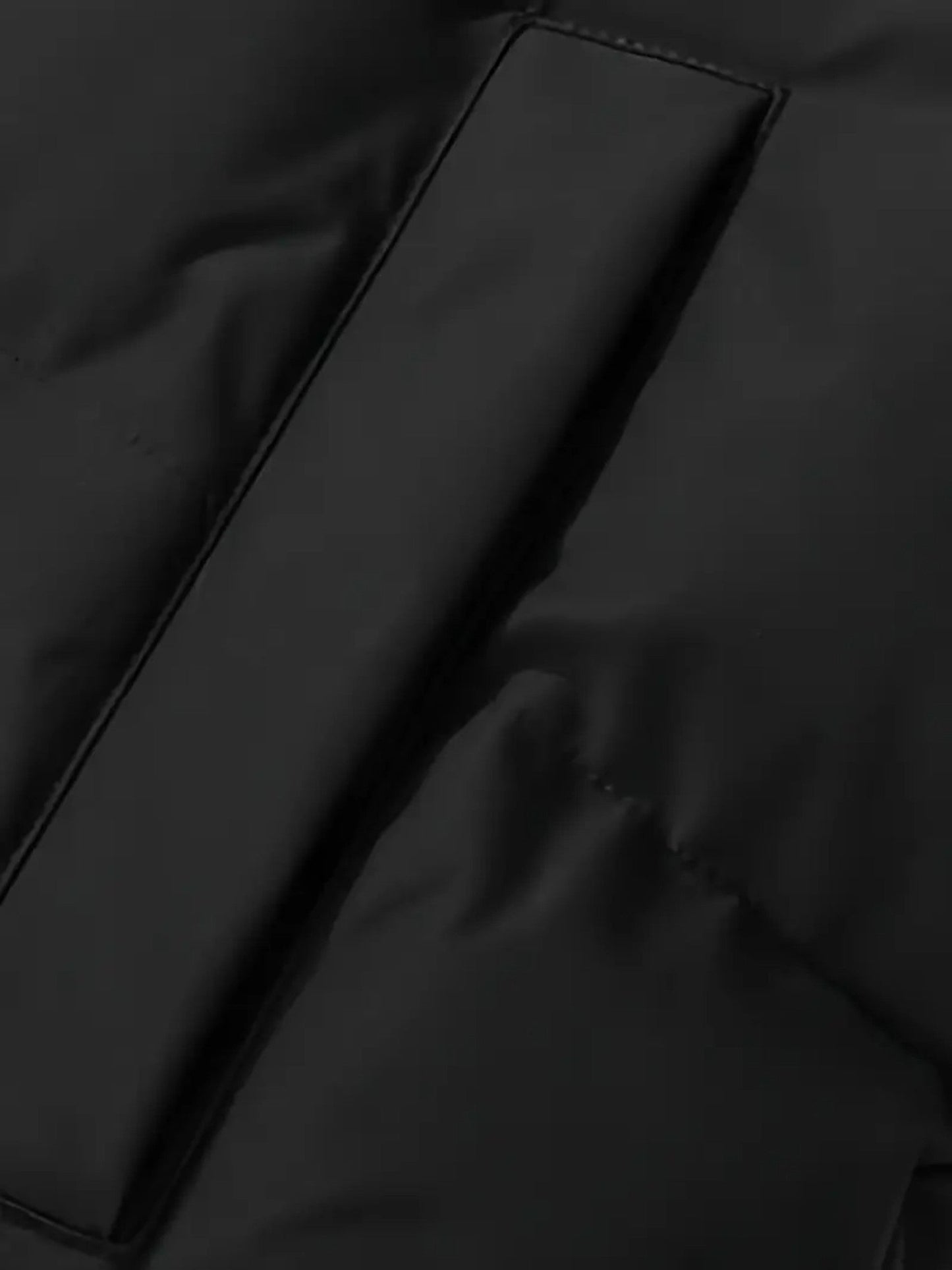 Men’s Black Puffer Jacket with Fleece Lining