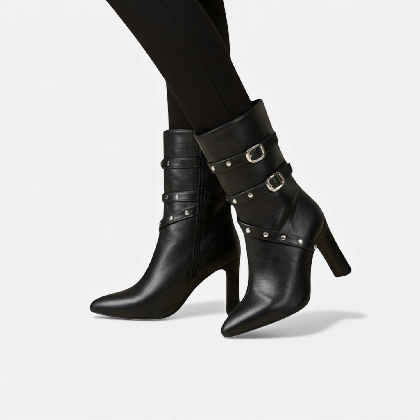 Plain Dept | Women’s Leather Ankle Boots – Winter Luxe Pointed Toe