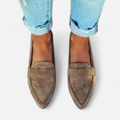 Plain Dept| Women’s Retro Pointed-Toe Loafers