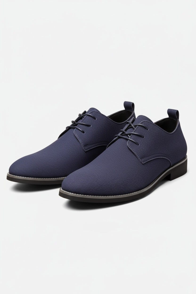Men’s Casual Shoes – Suede Lace-Up Design