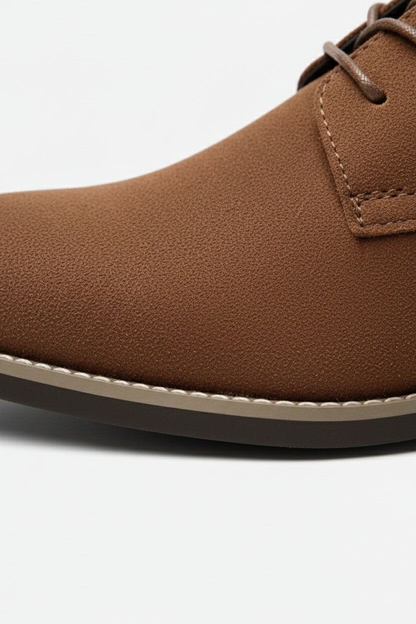 Men’s Casual Shoes – Suede Lace-Up Design
