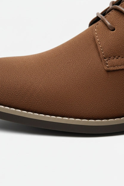 Men’s Casual Shoes – Suede Lace-Up Design