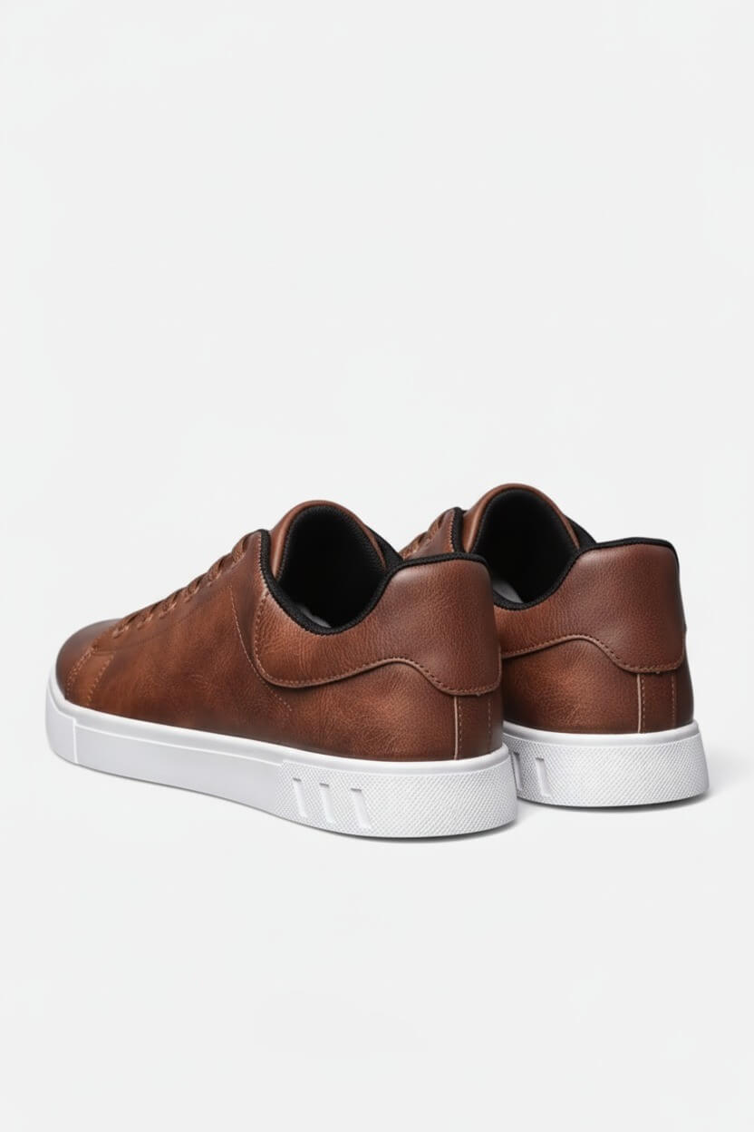 Men’s Casual Shoes – Lace-Up Solid Colour