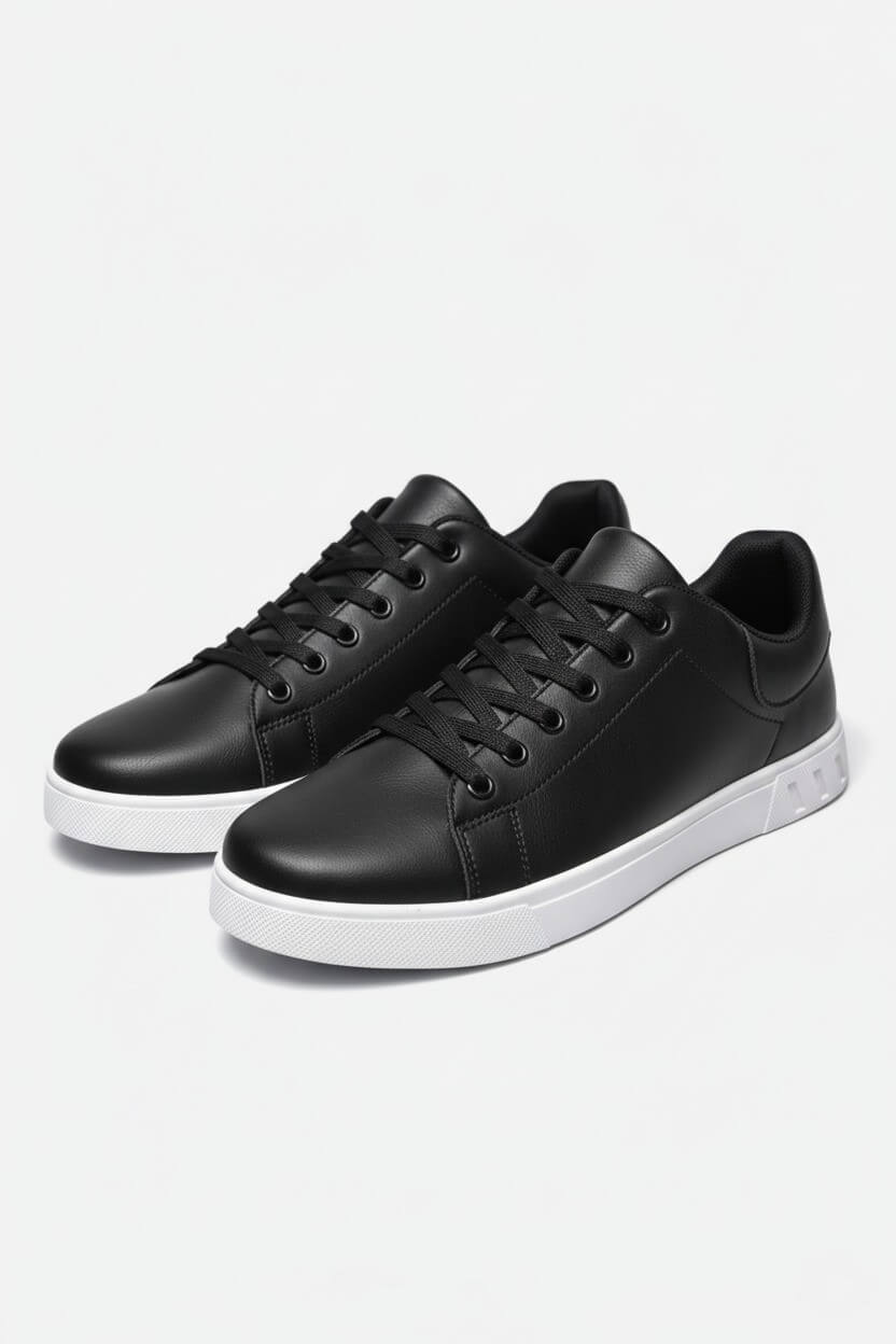 Men’s Casual Shoes – Lace-Up Solid Colour