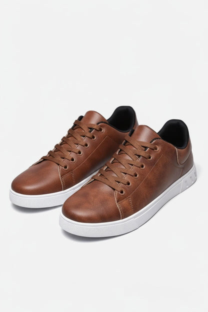 Men’s Casual Shoes – Lace-Up Solid Colour