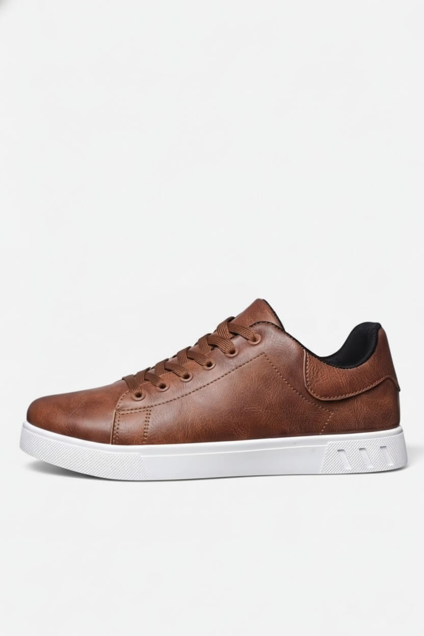 Men’s Casual Shoes – Lace-Up Solid Colour