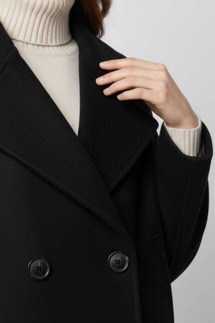 Caurelle | Women’s Cropped Double-Breasted Winter Jacket