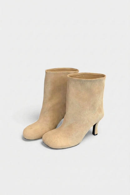 Caurelle | Women’s Elegant Suede-Look Ankle Boots - Slim Heel