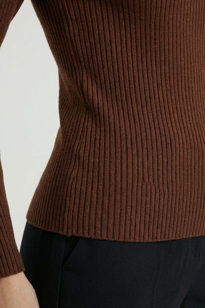 Caurelle | Women’s High Neck Stretch Knit Jumper