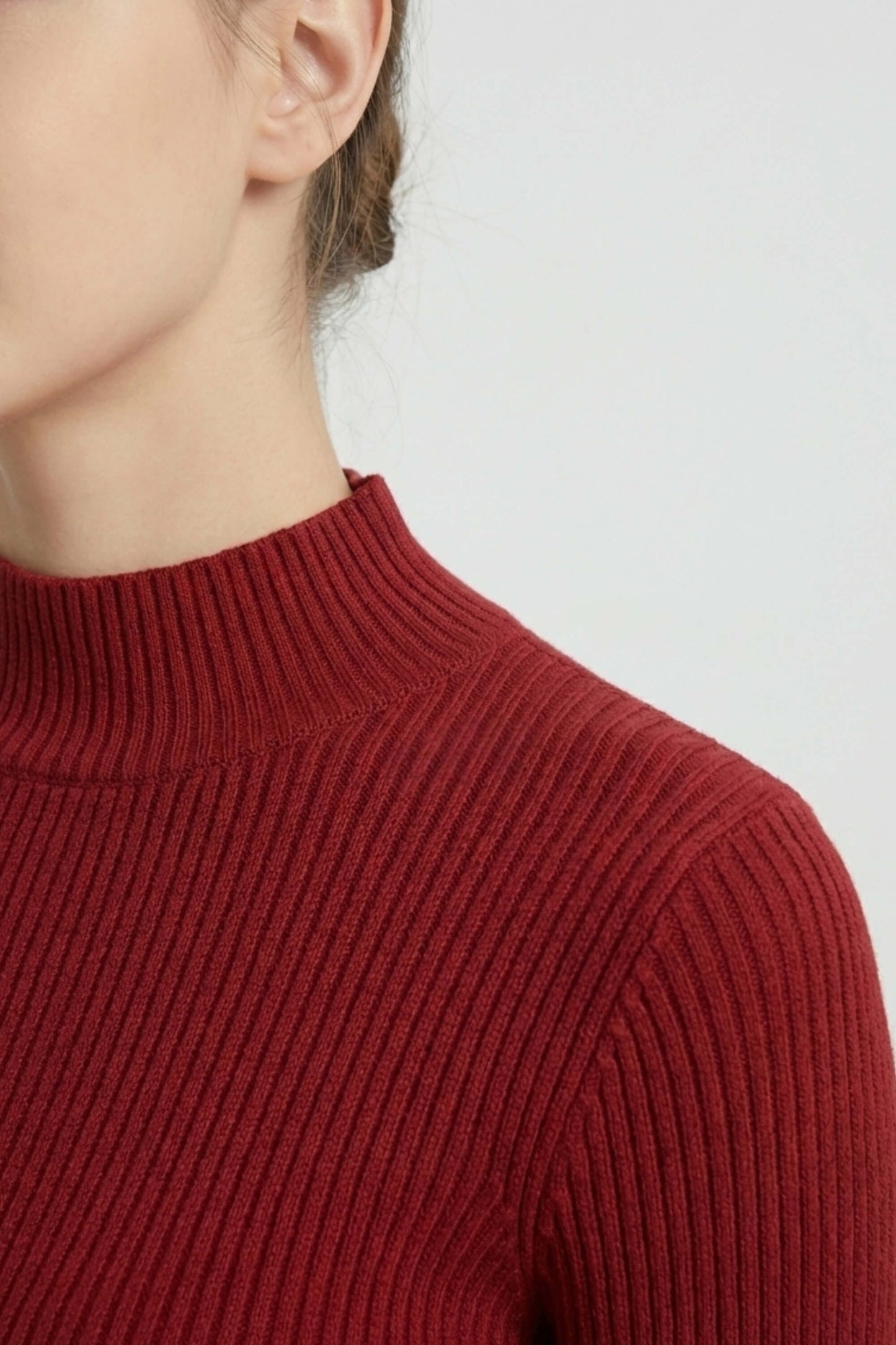 Caurelle | Women’s High Neck Stretch Knit Jumper