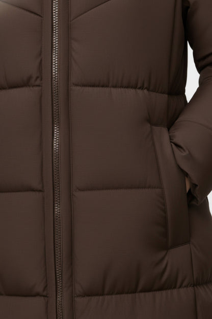 Women’s Long Hooded Puffer Coat