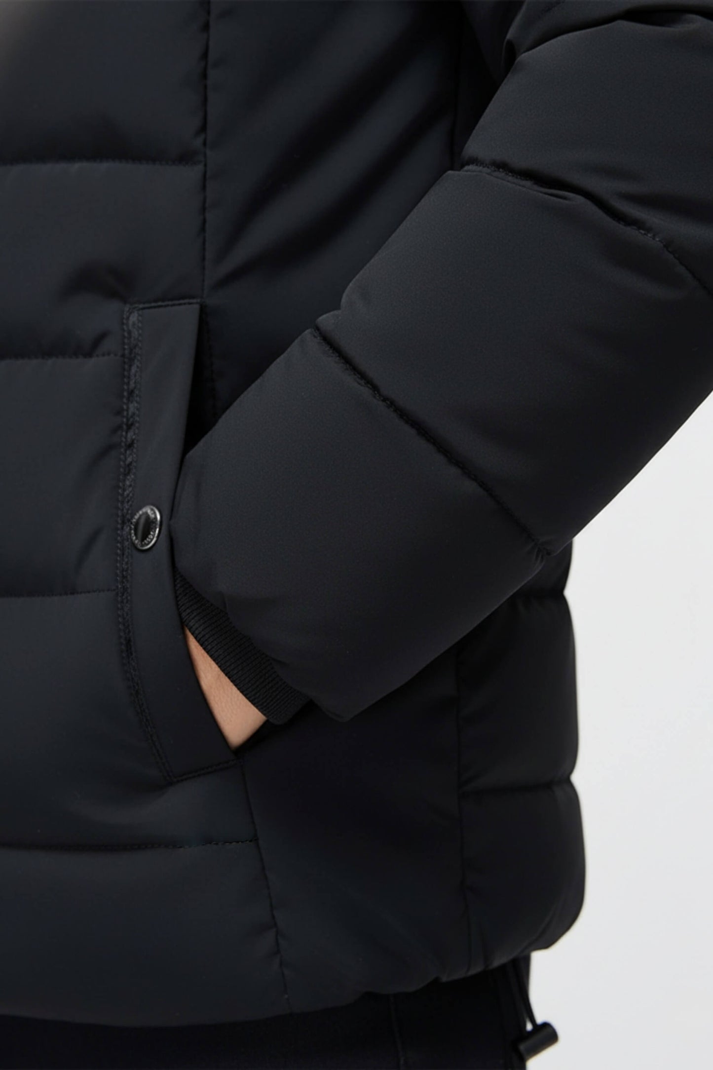 Men’s Thick Puffer Jacket with Stand Collar
