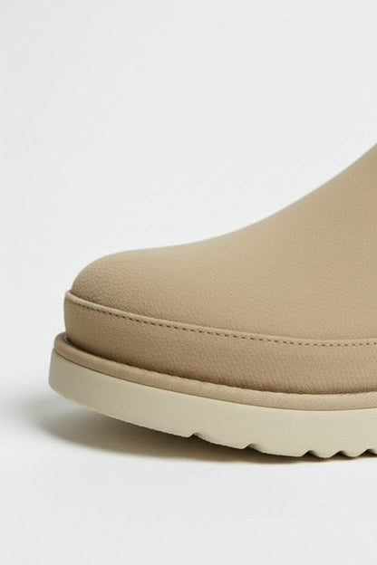Caurelle | Women's Leather Slippers – Thick Bottom Back Strap Design