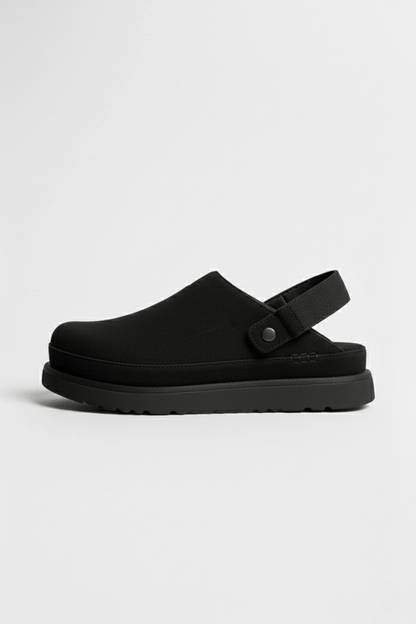 Caurelle | Women's Leather Slippers – Thick Bottom Back Strap Design
