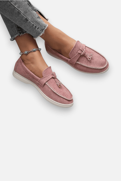 Women's Soft Leather Retro Slip-On Shoes – Chunky Sole Comfort