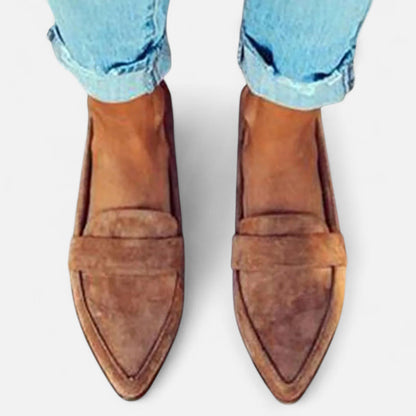 Plain Dept| Women’s Retro Pointed-Toe Loafers